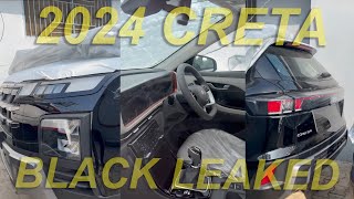 2024 CRETA FACELIFT LEAKED FROM STOCKYARD  NEW CRETA 2024 IS HERE IN BLACK COLOR  CRETA INTERIOR [upl. by Cory925]