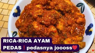 RICARICA AYAM PEDAS❗️pedasnya joooss❤️ [upl. by Uchida928]