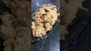 Soyabean pulao subscribe recipe cooking झटपट foodie [upl. by Athalia]