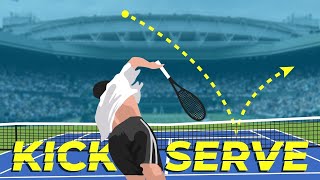 How to Hit The Perfect Kick Serve In 7 Steps WITHOUT Losing Power [upl. by Adnerak]