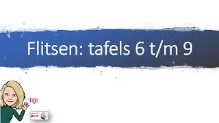 Tafel 6 tm 9 automatiseren 5 sec juf Inge [upl. by Aloisius]