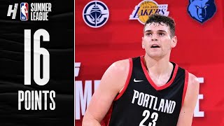 7 Draft Pick Donovan Clingan 16 PTS 12 REB 4 BLK vs Hornets 🔥 FULL Highlights [upl. by Llahsram]