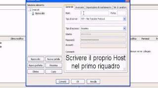 Come Configurare un accesso FTP con Filezilla [upl. by Enaz]