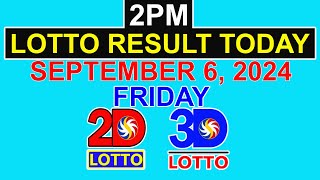 Lotto Result Today 2pm September 6 2024 PCSO [upl. by Winfred]