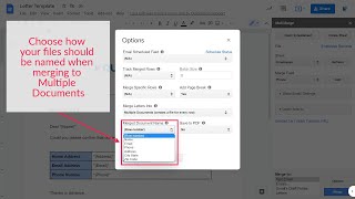 Mail Merge to Letters from Google Docs into PDF Files using Quicklutions Mail Merge addon [upl. by Llemor33]