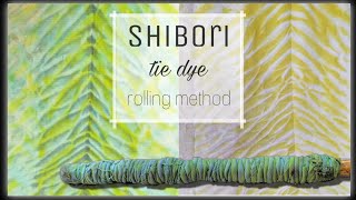 How to TIE DYE pole wrapping techniqueArashi shibori [upl. by Heck]