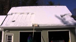 DIY Roof Snow Cutter  V1  2272015 [upl. by Bultman]