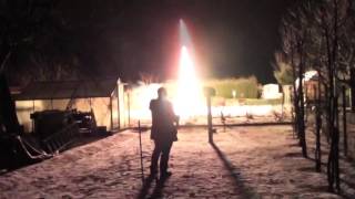 3quot SALUTE ROCKET  75mm KNALLRAKETE  3quot SALUTE SHELL  NITRATE FLASH POWDER [upl. by Bollen]