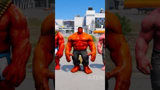 RANDOM BABY HULK VS RED HULK BATTLE gta5 hulk [upl. by Timothea]