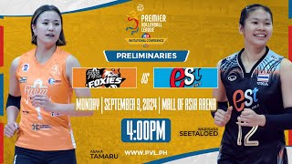 FARM FRESH VS EST COLA  PVL INVITATIONAL CONFERENCE  4PM  SEPTEMBER 9 2024  MOA ARENA [upl. by Baerman]