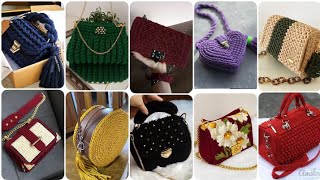 Fabuloso diseño de bolsos tejidos a crochet en tendencia 2024 [upl. by Nyra]