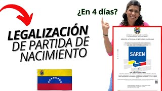 Legalizar Partida de Nacimiento VENEZOLANA Online desde el Extranjero » Sin Timbre Fiscal [upl. by Odlanier]