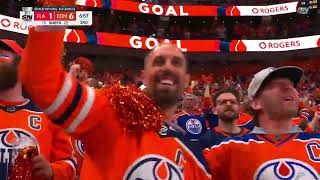 Oilers finally get a Powerplay goal Oilers vs Panthers Game 4 of the Stanley Cup Final [upl. by Sessilu176]