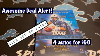 2015 Topps Field Access Hobby Box Sick Vet QB auto Best deal in the hobby right now [upl. by Trella]