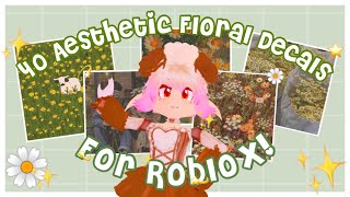 40 Aesthetic FloralFlower Decals for your Royale High Journal [upl. by Surbeck]