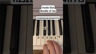 Inside Out  Bundle of Joy  Easy Piano Tutorial  shorts piano pianotutorial [upl. by Dhu]