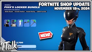 NEW FIXXS LOCKER BUNDLE Fortnite Item Shop November 18th 2024 Fortnite Chapter 5 [upl. by Dalury]