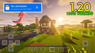 REALISTIC 🤩 BSL Shader For Minecraft Pe 120  How to get Bsl Shader in Mcpe 120 [upl. by Ahsap]