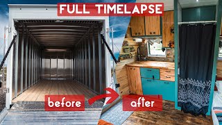 DIY Overland  Tiny House  Box Truck Expedition Vehicle Full Build Timelapse  8 weeks in 12 min [upl. by Yur]