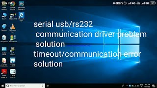 Communication cable driver installation process in all plc [upl. by Nnaeoj]