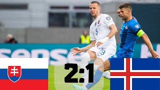 SLOVENSKO VS ISLAND KVALIFIKÁCIA NA EURO 2024 [upl. by Oam651]