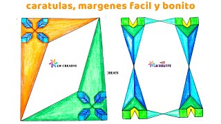 caratulas para cuadernos fáciles y bonitos 2022 [upl. by Asirram]