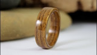 How To Make Wooden Rings Without Power Tools No Lathe No Power Tools No Problem [upl. by Abrams]