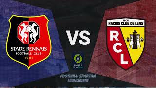 Rennes vs Lens Highlights Goals  Ligue 1 202324 [upl. by Tocs346]