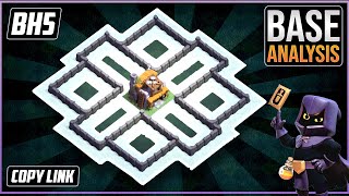 Ultimate BH5 TROPHY defense Base 2023 Builder Hall 5 Trophy Base Design with Copy Link  COC [upl. by Soilissav]