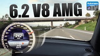 Mercedes C63 AMG Coupé 62 V8  0258 kmh acceleration 60FPS [upl. by Lhary483]