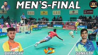 Mens Finals  Saneeth vs Bhargav  Yonex All India Senior Ranking Badminton Tournament 2024 Jodhpur [upl. by Aryek]