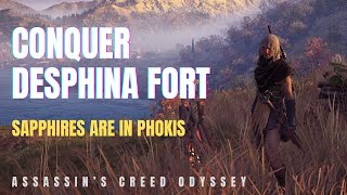 Conquer Fort Desphina in Phokis  Hard level  Level 12 Assassins Creed Odyssey  Part 24 [upl. by Garda]