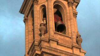 Inauguración de la fachada de la Catedral de Pamplona 16  Toque de fiesta mayor [upl. by Dedra]