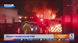 Responders find 1 dead in South El Monte building fire [upl. by Hendel]