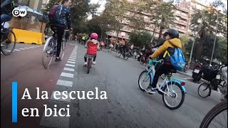 BiciBus en bicicleta al colegio [upl. by Enirtak]