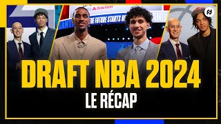 RECAP DRAFT 2024  La folie française 🇫🇷 Risacher 1 Sarr 2 Salaün 6 Dadiet 25 [upl. by Evvy]