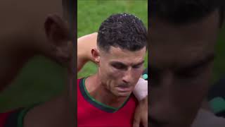 Ronaldo Crying Scene 😭 ronaldo euro2024 cristianoronaldo [upl. by Aniloj]