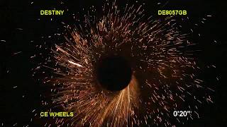 DESTINY FIREWORK CATHERINE WHEEL BY BROTHERS PYROTECHNICS [upl. by Lanuk]