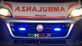 on board Ambulanza 118 in codice rosso  Italian ambulance responding [upl. by Deedahs]