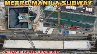 LATEST UPDATEMETRO MANILA SUBWAY VALENZUELA STATION DEPOT UPDATE 09012024 [upl. by Owain]