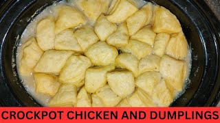 Crockpot Chicken and Dumplings  Best Comfort Food EVER [upl. by Neltiac]