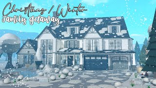 BLOXBURG Winter  Christmas Family Mansion  House Build [upl. by Noned]