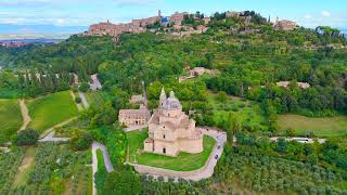 Volando sobre San Gimignano Toscana Italia [upl. by Annaor]