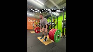 Pushing for this 300kg 👀 gym powerlifting deadlift motivation [upl. by Emelen]