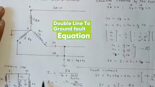 DOUBLE LINE TO GROUND FAULT [upl. by Eelesor288]