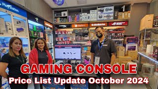 GAMING CONSOLE Price List Update October 2024  PS5  Nintendo Switch  ROG Ally  MSI Claw [upl. by Jerrylee]