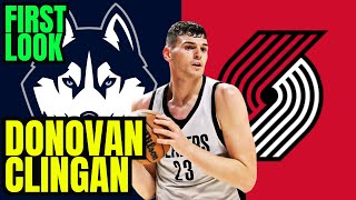 Donovan Clingan Summer League First Look  Was Picking Him Over Zach Edey A Mistake [upl. by Dygert964]