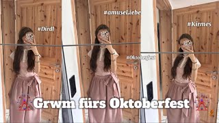 🎡🍂GRWM fürs Oktoberfest 🎡🍂 Unboxing von Amuseliebe Dirndl [upl. by Merideth]