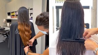 Transformation cheveux femmes  cheveux long à miLong  coiffure tendance en 2021 💇‍♀️ [upl. by Cutlor]