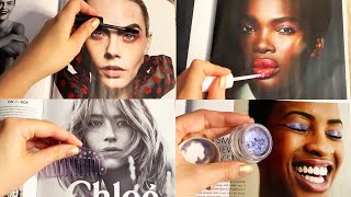 ASMR Applying Makeup to Magazines Whispered 3 [upl. by Eibloc]